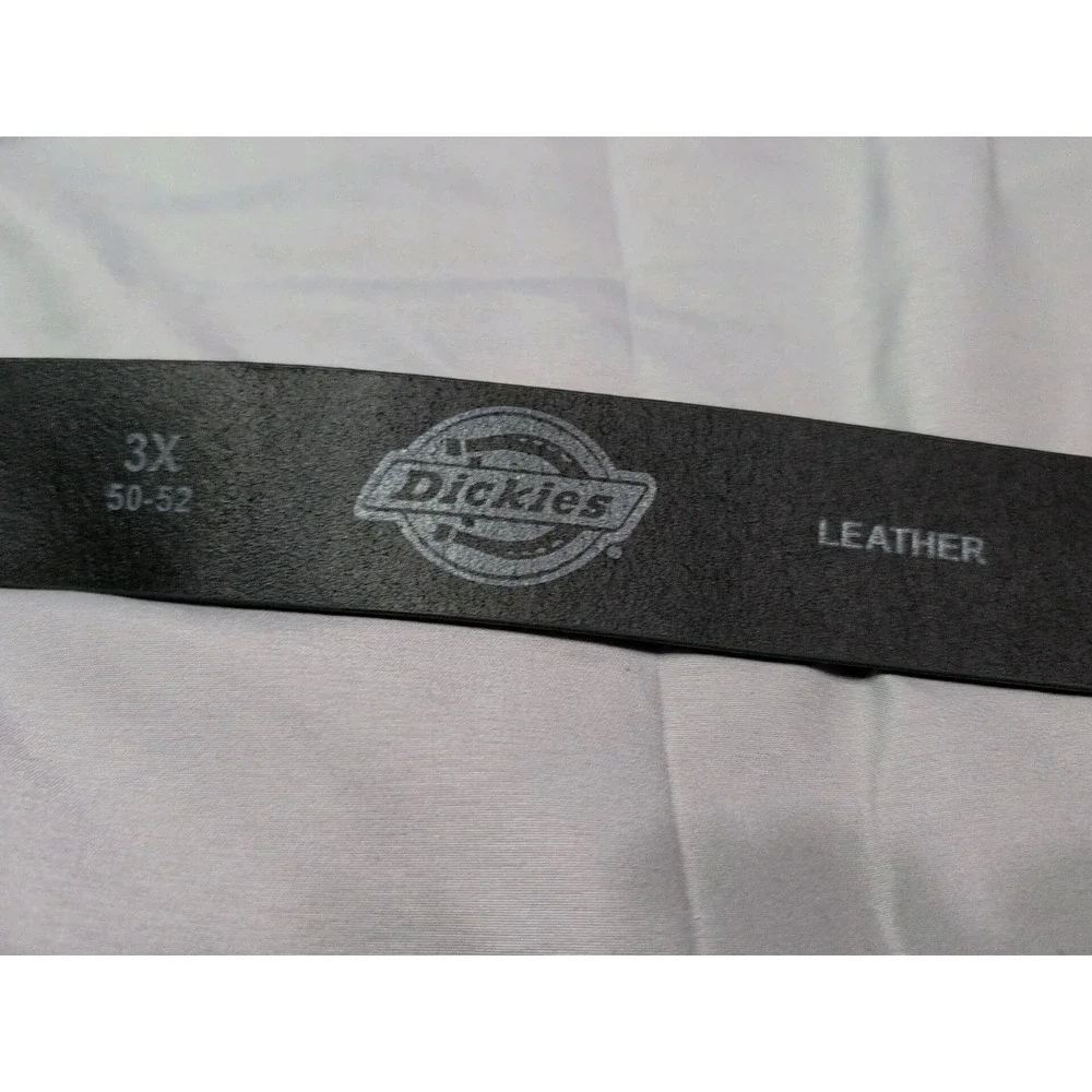 Dickies Men's 3X Belt 50-52 1.49 In (38MM)‎ Wide Two Prong Casual Leather Belt